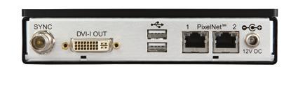 formats Four BNC inputs, configurable as 4 composite or two S-video Supports up to eight PixelNet windows Dual Gigabit PixelNet Ports PixelNet Audio Output Node Superb Audio From PixelNet SDI and