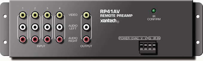 IR REMOTE PREAMP Fully functional infrared remote controlled audio/video preamp.