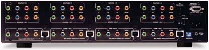 4X4 HD SWITCHER: 4 SOURCES TO 4 DISPLAYS with CAT5 The HD44CC5 High Definition Component Video Matrix Switcher allows high definition 1080i video and digital audio to be sent up to 1000 feet over