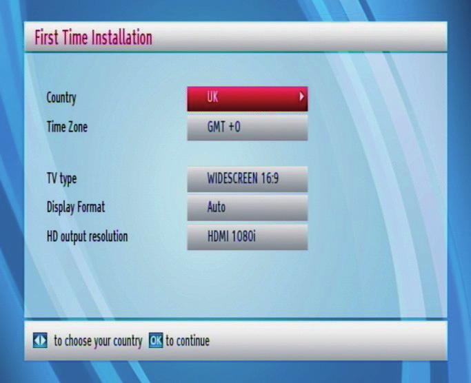 Unicable: If you have multiple receivers and a unicable system, select this antenna type. Press OK to continue. Confi gure settings by following instructions on the screen.