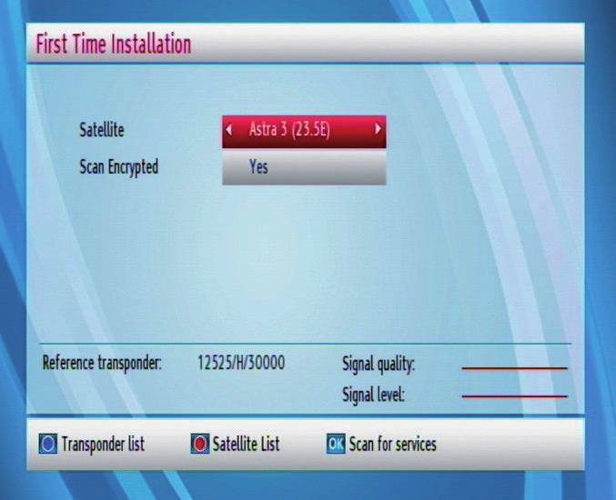 Then, Country, Time Zone, TV type, Display format and HD output resolution selection screen will be displayed: Select the desired Country, Time Zone, TV type, Display format and HD output resolution