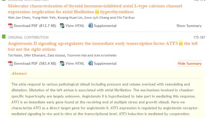 SpringerLink ejournals 13 Revealing the Abstract ❷ Click Show Summary to reveal