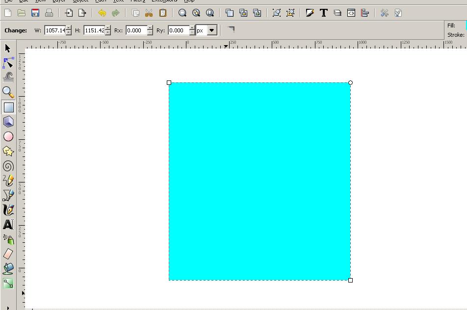Making Your Own Pattern 1) Open up a new Inkscape document.