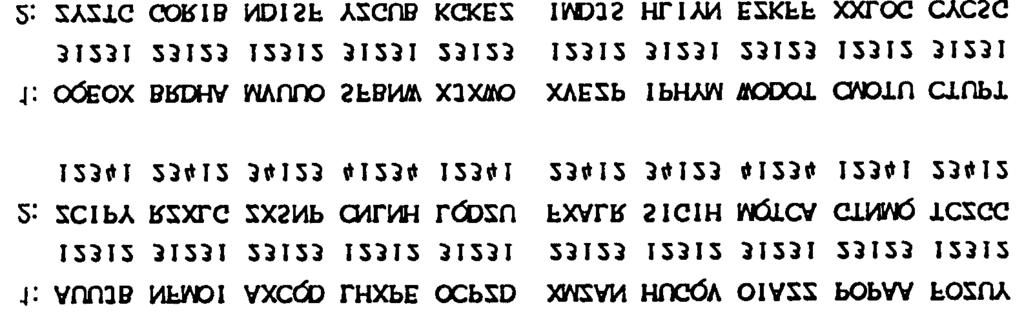 (1) The sequences are different in the two messages, and they cannot be directly chained together.