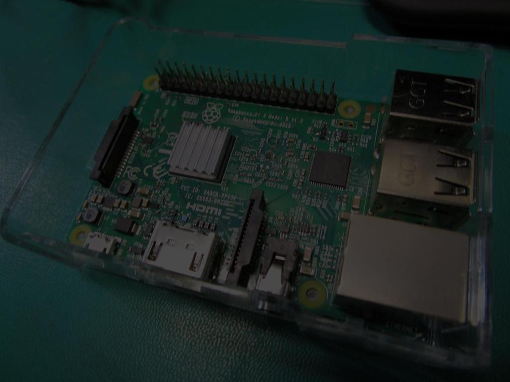 The Raspberrypi 3 B 4 Core ARM CPU 1.2 GHz 1Gb of embedded RAM. This little credit card sized computer is OK for what we are after here.