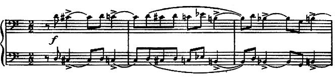 1-4 Atonal theme: Arnold Schönberg, Pierrot lunaire Der Mondfleck; Fig.