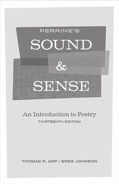 LITERATURE Upper Level Literature Perrine s Sound and Sense: An Introduction to Poetry, International Edition, Thirteenth Edition (AP Edition) Thomas R.