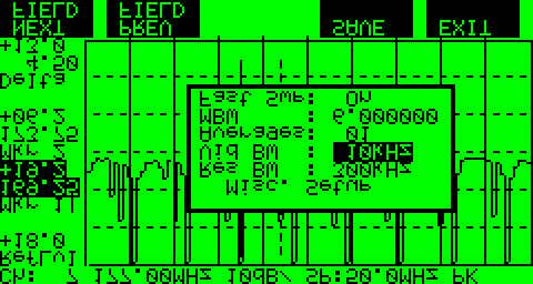 Model CR1200R Digital Signal Analyzer MISCELLANEOUS SETUPS Spectrum menu screen two contains a sub-menu called MISC SETUPS. Selecting the MISC SETUPS (F2) will display the screen shown in Figure 3-24.