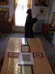 Ioan Cuza University, Iaşi: new and restored icons, miniatures, old church books, restored. Photos by Onica Stelian.