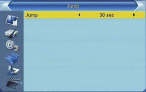 8.6. JUMP STEP VALUE With this option you can settle the jump marks forward and reward (OSD 66).
