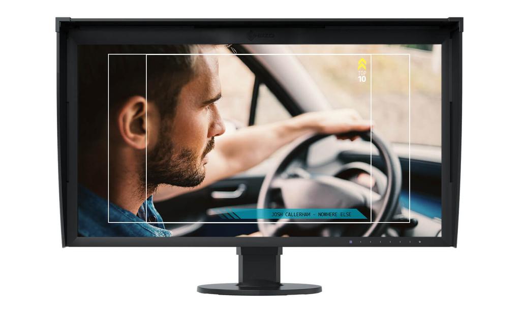 ColorEdge monitor Conventional monitor Quick operation even in dark rooms Ideal for video and film production: HDMI Films are normally recorded at 24 fps.