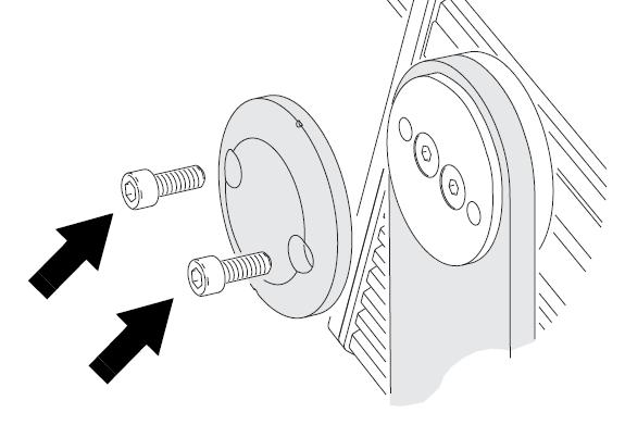 2. Put on heat-resistant gloves. 3. See Anchoring to a surface or structure on page 10. Loosen the bolts in the center hole A and curved slots C slightly, just until you can rotate the yoke. 4.