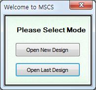 5.4. Design Selection You can see following pop-up window for "New design/last design" when you click "Connect" or press "Ctrl+C" using keyboard after select communication type. 5.5. Screen Configuration 1.