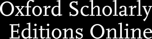 Welcome to a guided tour of Oxford Scholarly Editions Online