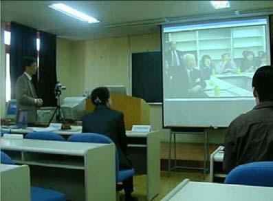 University, Korea Explanation about the project to the guests from