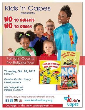 The Interlachen Library is located at 133 N. County Road 315 across from Interlachen High. Say No to Bullies and Drugs!