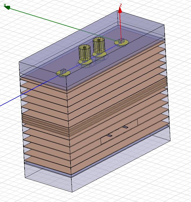 model contains a portion of the connector pin. This is required to correctly model the ground path transitions from the PCB model to connector model.
