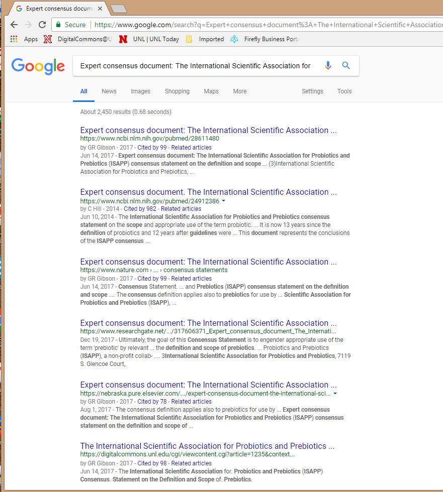Search title at Google (Chrome) 1. PubMed record & links 2. PubMed (2014 version) 3.