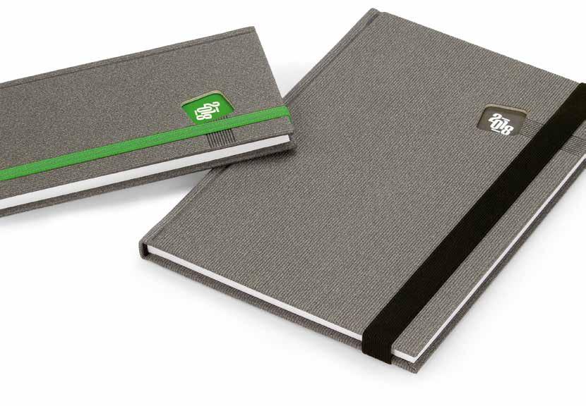 30 2018 Diaries & notebooks Luxury Mambo Diaries with cut-out on the front cover Current year printed on the front endpapers, visible through the cut-out Structured artificial leather Red/black/green