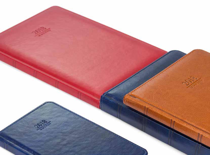 50 2018 Diaries & notebooks Elegant Atlas, Kastor, Gemma Popular diaries made from smooth artificial leather Embossing on the spine underlines diary's classic look Elegant and truly practical diary