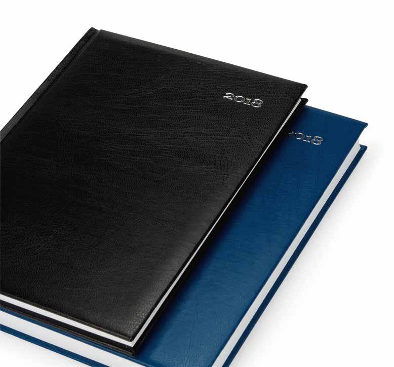 66 2018 Diaries & notebooks Basic Kronos Highly desirable diaries made from balacron Foil embossing of the current year Simple design Diaries Daily Weekly DE KRONOS black D18-D-650 D18-T-650