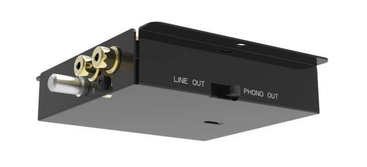 ESSENTIAL III Phono SPECIFIC INFORMATIONS Controls, features and connections 1 ON/OFF SWITCH 2 STEPPED DRIVE PULLEY 3 PHONO/LINE OUTPUT, EARTH CONNECTION 4 PHONO/LINE OUTPUT SWITCH Switching on and