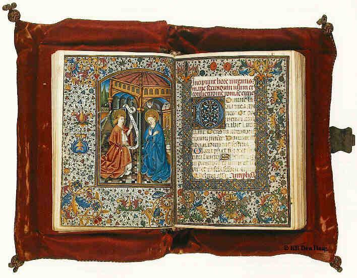 Late Medieval Illuminated Manuscripts (Above) Book of Hours, A.