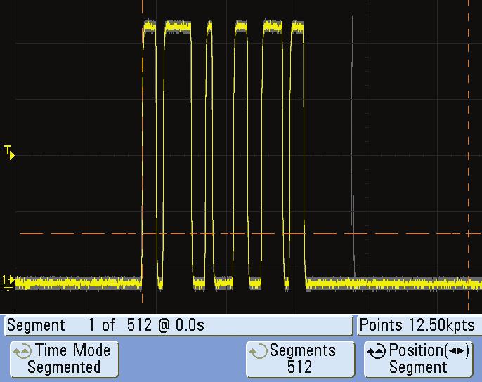 This application requires a 4-channel DSO and can use any combination of the scope or logic acquisition channels. For more information: www.agilent.com/find/rs-232 Figure 9.