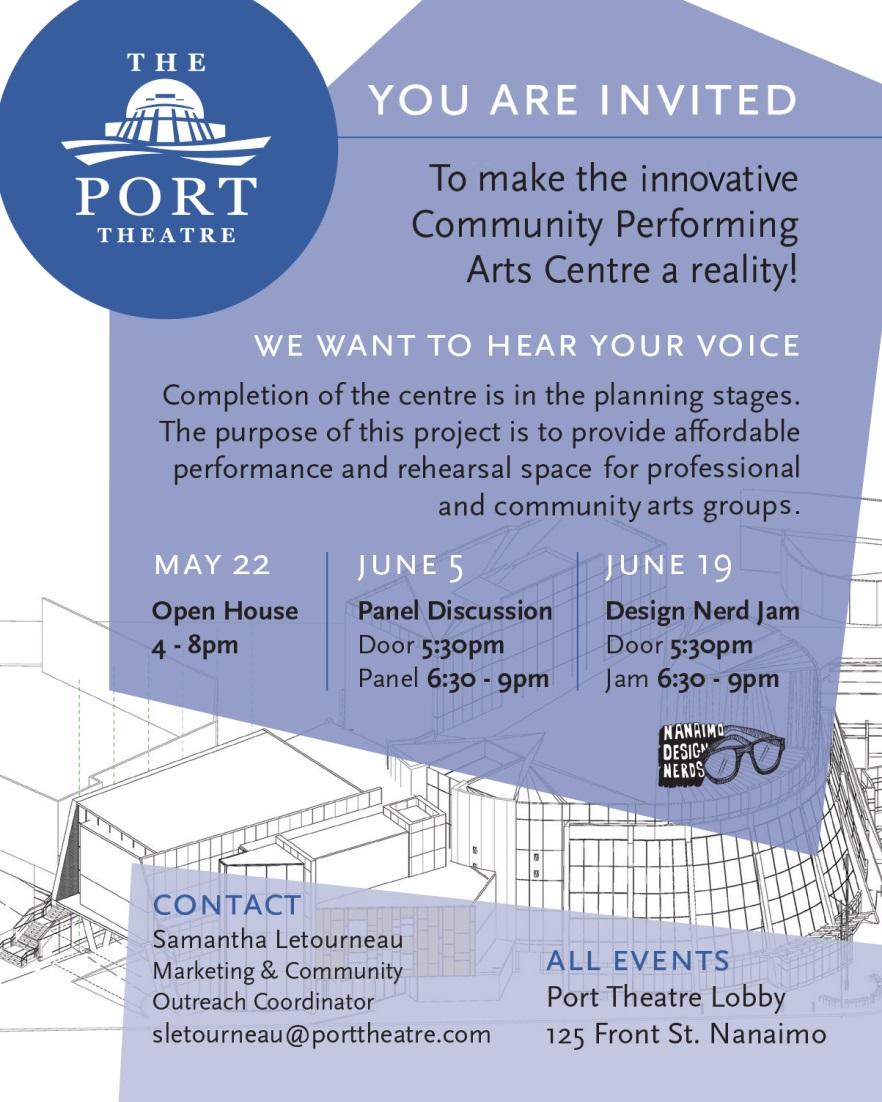 MARK YOUR CALENDAR FOR ALL OF OUR OPEN HOUSE EVENTS EVENT INQUIRY & JUNE 19 RSVP Samantha Leturneau: sleturneau@prttheatre.