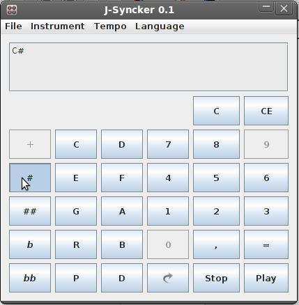 The J-Syncker implements this process and produces the desired melody.