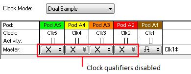 3 Decoding Self Refresh and Power Down Events Disabling Clock Qualifiers The LPDDR Decoder will not be able to decode and display power down and self refresh events if the clock qualifiers are