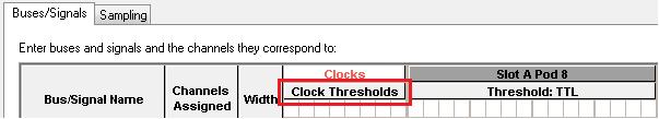 Decoding Self Refresh and Power Down Events 3 Setting the Clock Threshold The clock threshold should be offset by a negative amount in the range of -60 to -70 mv.
