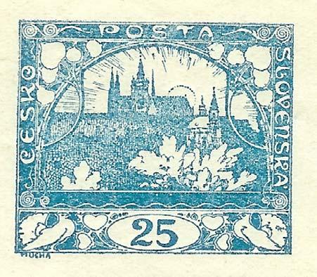 Stamp 7 Thick colored line in the lower loop of the Š. Dot on the right frame behind the seventh spiral [Not observed]. Note the rays under TA. Two dots and a fat ray above the fourth tower. T6.