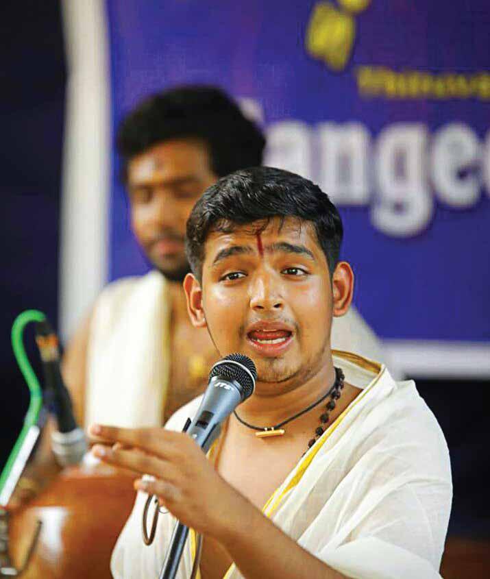 Sooraj Lal V Carnatic Vocal 16 JULY MONDAY 6.30 pm Sooraj has been mastering Carnatic music for more than 14 years.