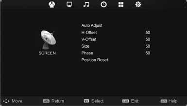 PC Operation PC SETTINGS AV To access this menu, press [MENU] button on the remote control.