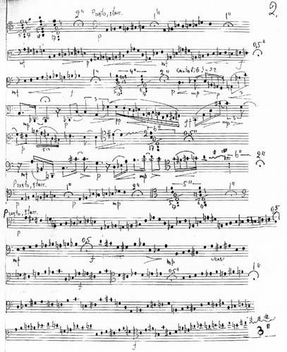 THE DOUBLE REED 31 Example 1: Yuri Kasparov, Sonata-Infernale (excerpt) the only chamber work whose title showcases Kasparov s fascination with the macabre: another, work for 16 instruments titled