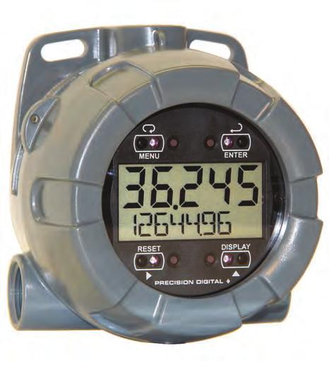 Vantageview PD6720 rate/totalizer PD6820 PD6720 Analog Input Rate/Totalizer Tag or Tamper Seal Loop Displays rate & total simultaneously Rate/Totalizer Displays Mounting Flanges (Up to 2½" Pipe)