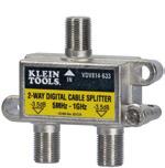 grip design F-Splice Adapter 3 GHz VDV814-629 Converts F-connectors to