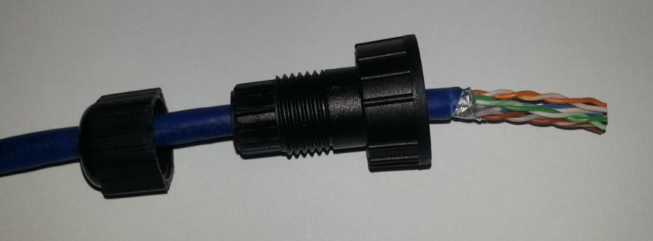 Put communication cable through Sealing Nut, SCREW, SEAL, HOUSING and