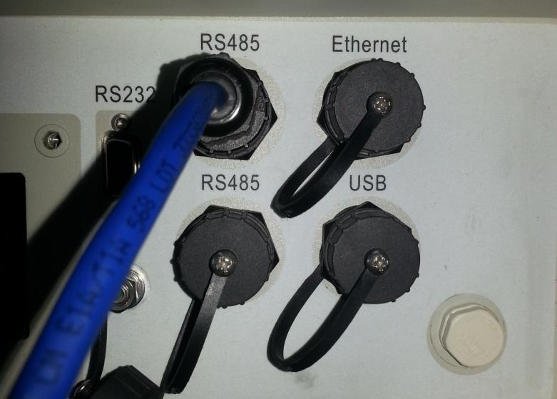 First open the cap of RS485, there is a RJ45 connector inside. Picture 1.