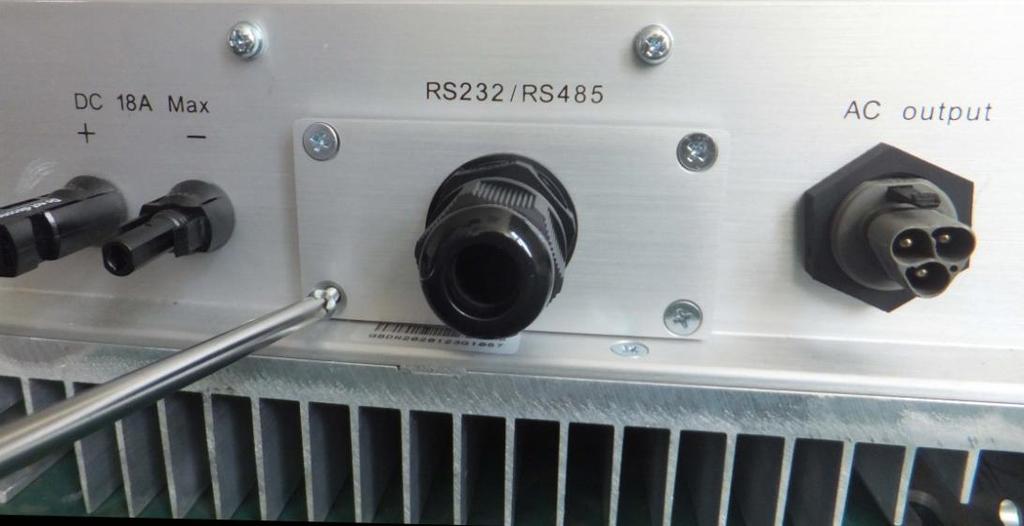 1.2 Inverter without RJ45 connector For Omnik inverters Omniksol-1k/1.