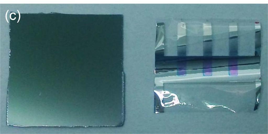 (a) OLEDs/polymer film fabricated on the Si substrate.