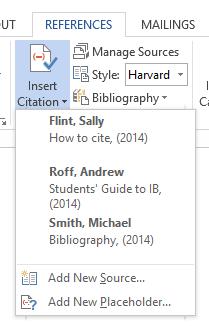 Step 2: Type and add citations along the way Write up your report and ensure that you cite your sources as you go along. Eg.