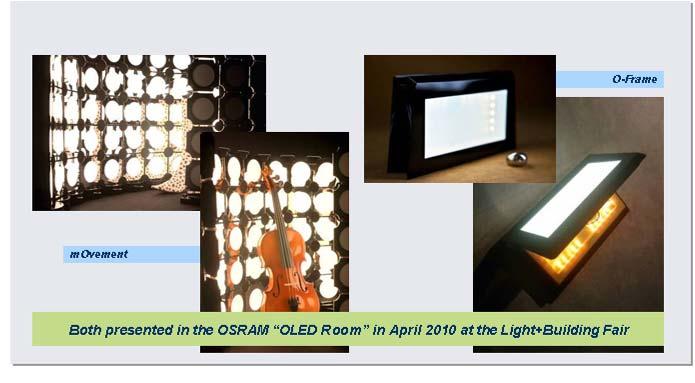However, the main focus was on the OLED Design Contest.