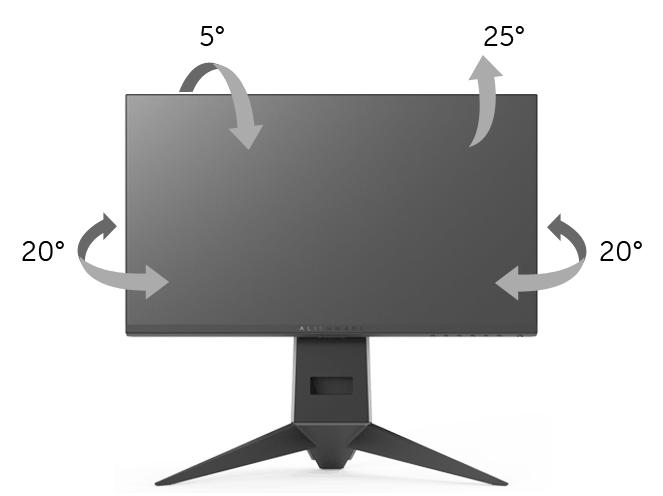 Using the Tilt, Swivel, and Vertical Extension NOTE: This is applicable for a monitor with a stand.