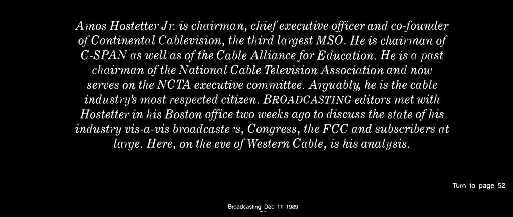 -vis broadcasters, Congress, the FCC and