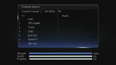 the Installation menu to search for and add new channels. 3.