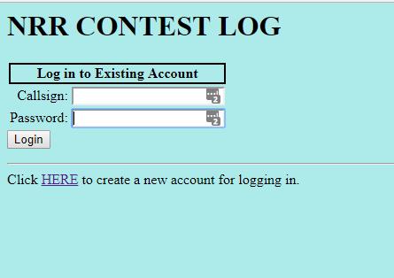 Instructions for Use of the 2018 NRR Contest Logger From the Novice Rig Roundup web site or this link below, open the NRR Contest Log login: http://novicerigroundup.