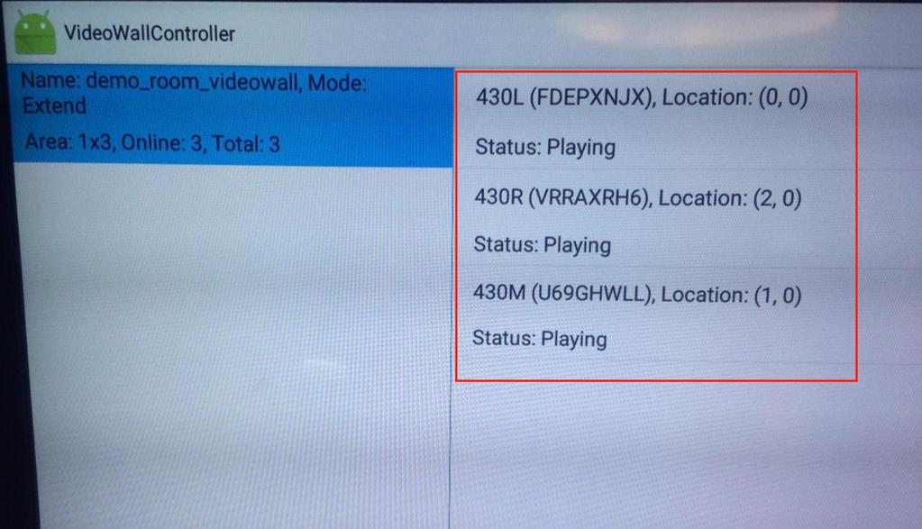 Set one Android box for installing VideoWallController apk.