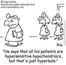 Hyperbole The use of exaggeration for emphasis or to create